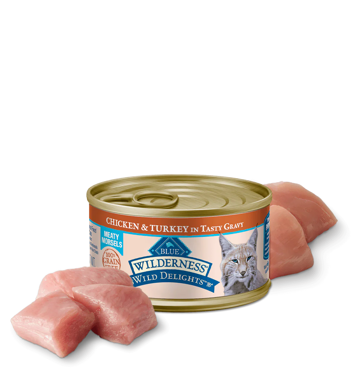 Blue Buffalo Wilderness Wild Delight Adult Chicken and Turkey Entree Wet Cat Can (3oz)